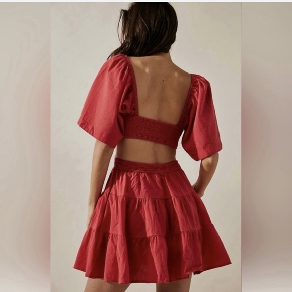 Free People Cross of Sunlight Cutout Mini Dress - Picture 2 of 9